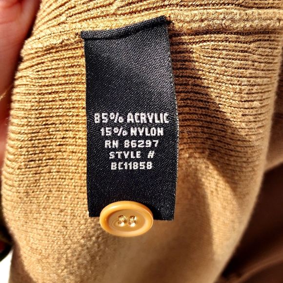 BCBGMaxAzria Ribbed Brown Knit Sweater - Picture 4 of 5